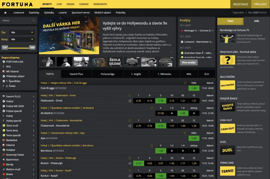 Fortuna Snímek obrazovky 1